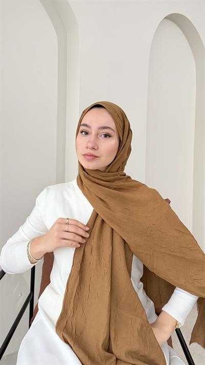 Leila Modal Pamuk Şal - Odunsu Kahve