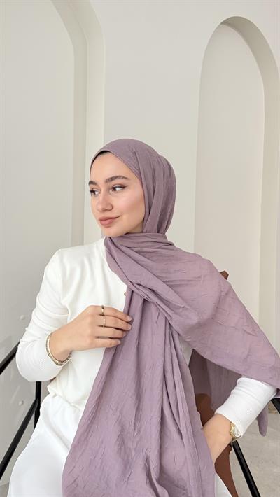 Leila Modal Pamuk Şal - Lila