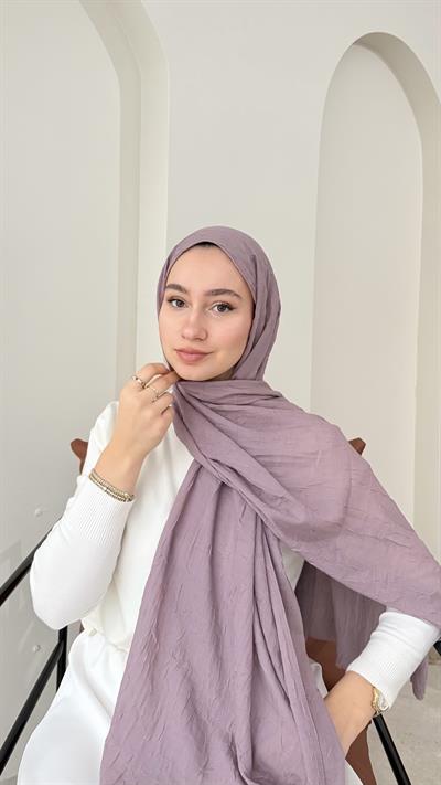 Leila Modal Pamuk Şal - Lila
