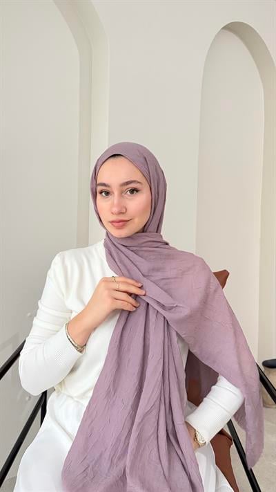 Leila Modal Pamuk Şal - Lila