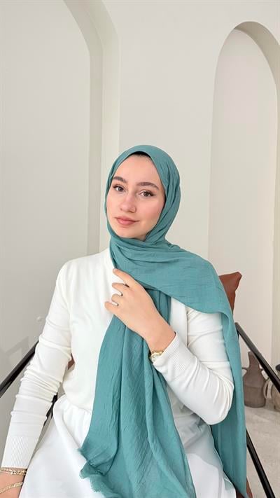 Leila Modal Pamuk Şal - Mint Yeşili