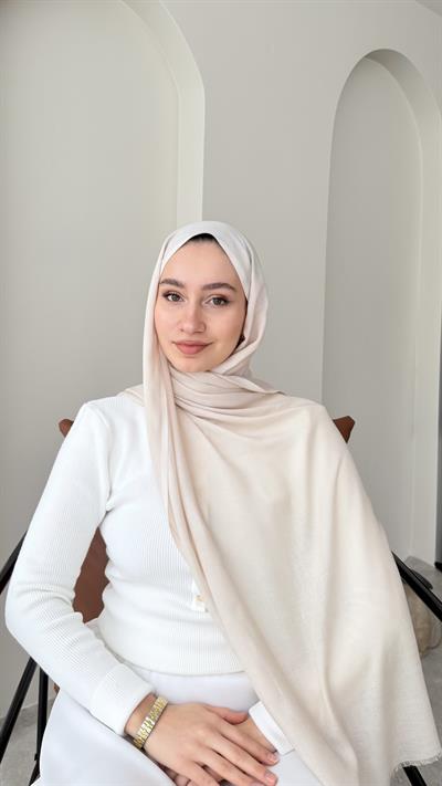 Lesa Kaşmir Viscon Şal - Bej