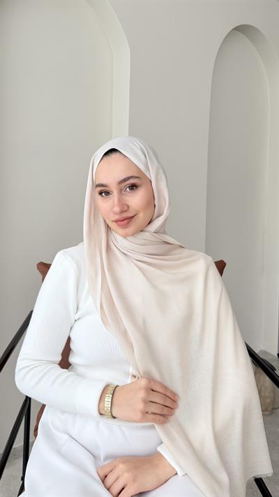 Lesa Kaşmir Viscon Şal - Bej