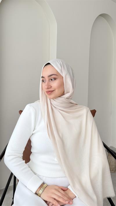 Lesa Kaşmir Viscon Şal - Bej