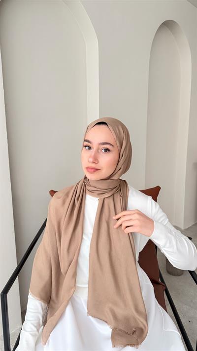 Lesa Kaşmir Viscon Şal - Camel