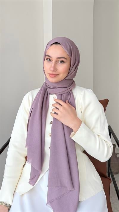 Lesa Kaşmir Viscon Şal - Lila