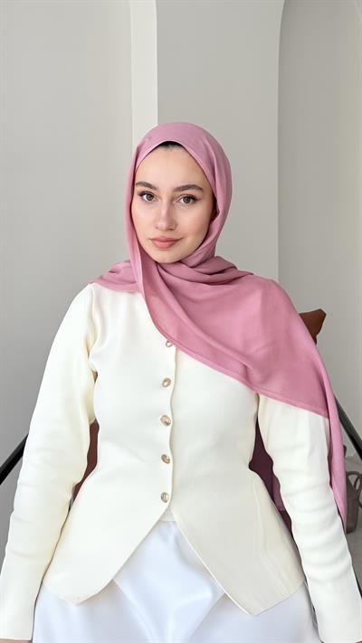 Lesa Kaşmir Viscon Şal - Pembe