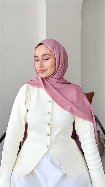 Lesa Kaşmir Viscon Şal - Pembe