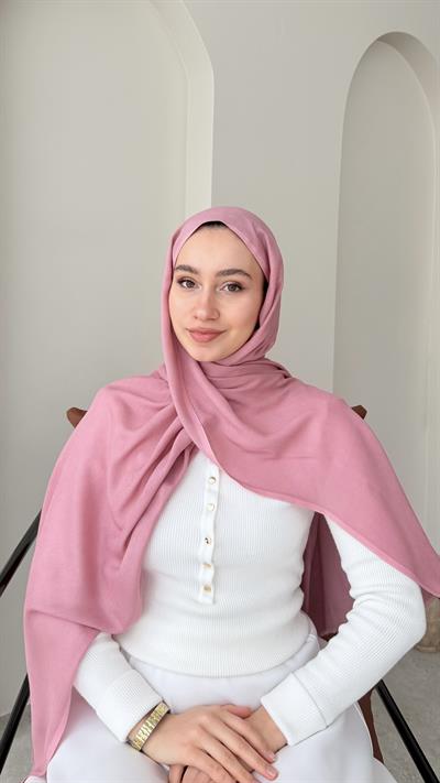 Lesa Kaşmir Viscon Şal - Pembe