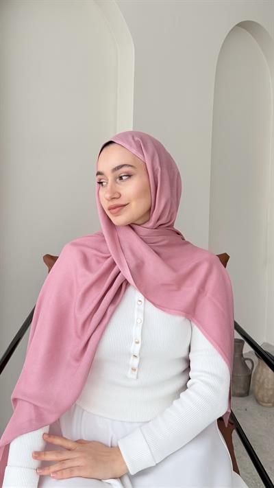 Lesa Kaşmir Viscon Şal - Pembe