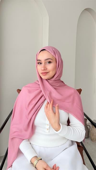 Lesa Kaşmir Viscon Şal - Pembe