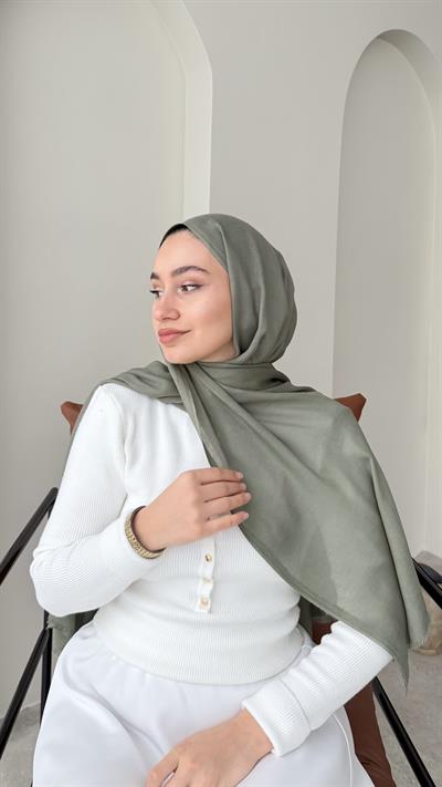 Lesa Kaşmir Viscon Şal - Soft Yeşil