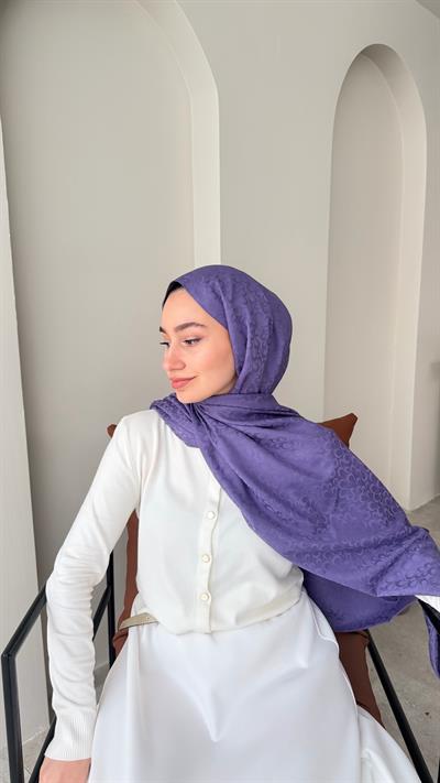 Liva İpeksi Jakar Şal - Leylak