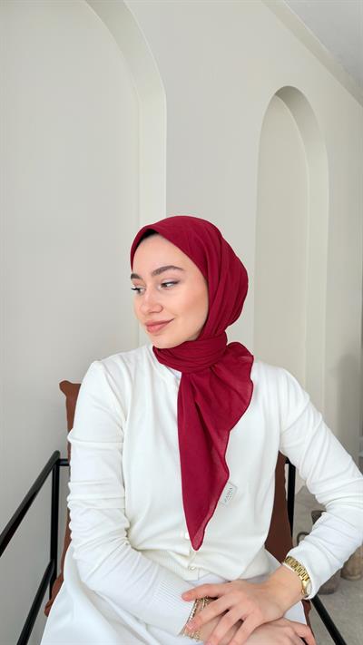 Lora Pamuk Eşarp - Soft Kırmızı