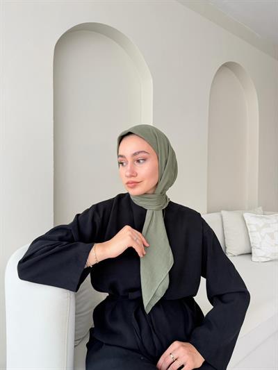 Lora Pamuk Eşarp - Soft Yeşil