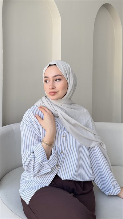 Lora Pamuk Şal - Açık Taş