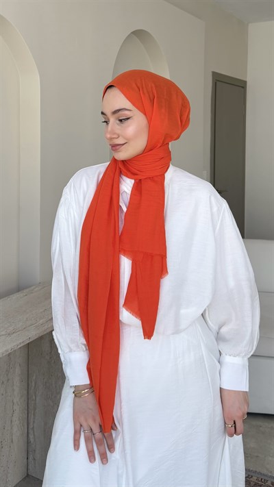 Lora Pamuk Şal - Orange