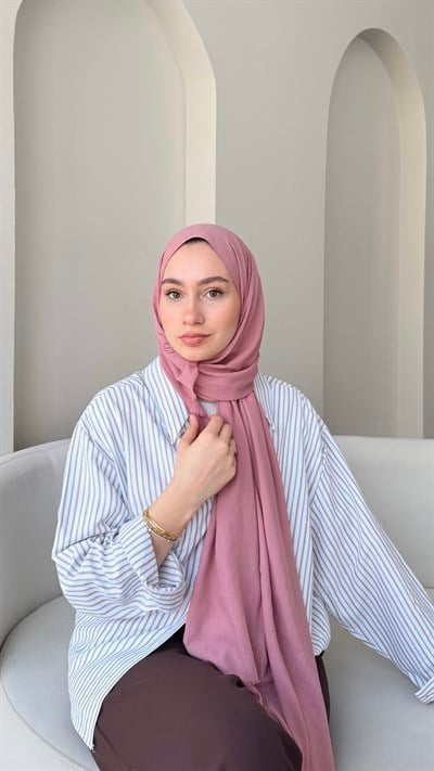 Lora Pamuk Şal - Pembe