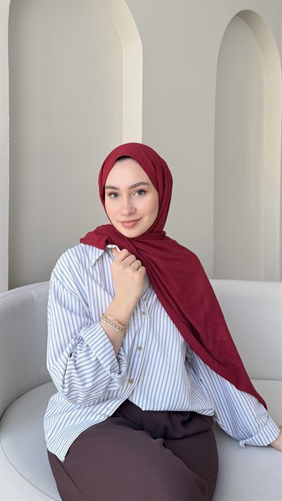 Lora Pamuk Şal - Soft Kırmızı