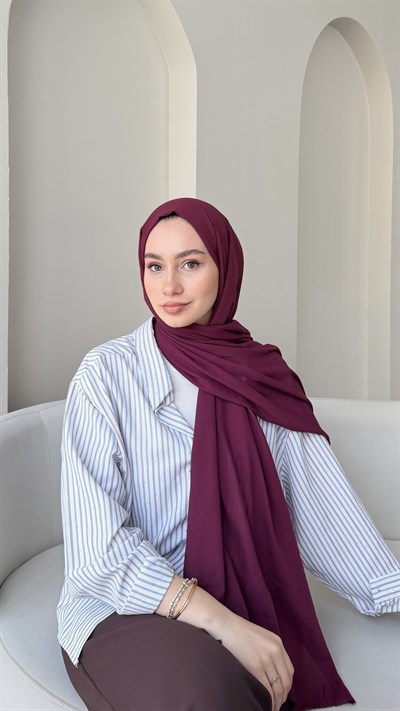 Lora Pamuk Şal - Vişne Çürüğü