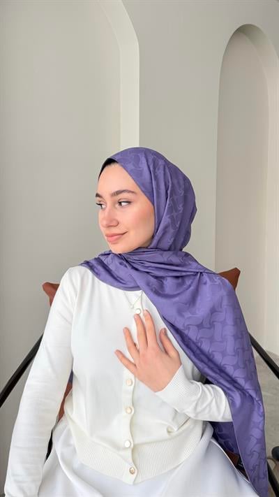 Maral İpeksi Jakar Şal - Leylak