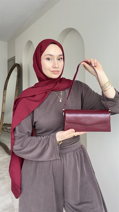 Mirle Omuz Çantası - Bordo