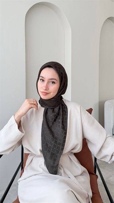 Parla Pamuk Jakar Eşarp - Koyu Haki