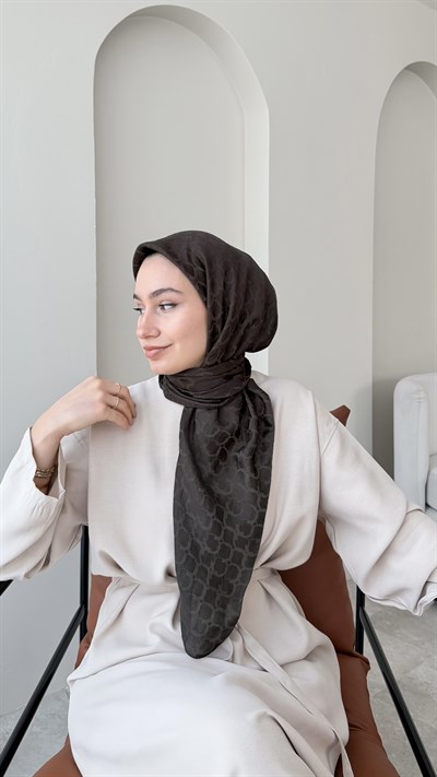 Parla Pamuk Jakar Eşarp - Koyu Haki