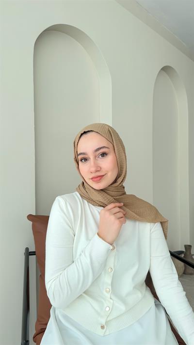 Perla Müslin Şal - Camel