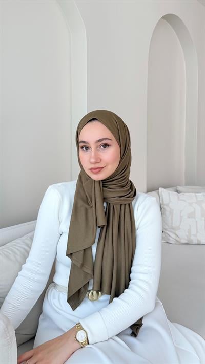 Premium Penye Şal - Koyu Bronz