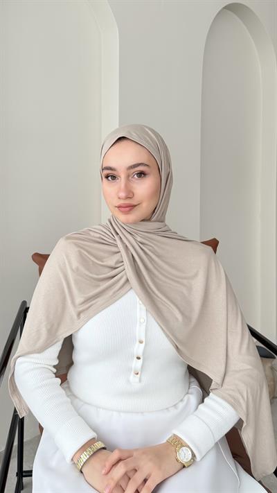Premium Penye Şal - Natural Bej