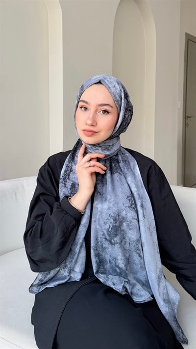 Vira Desen Dokuma Şal - Antrasit