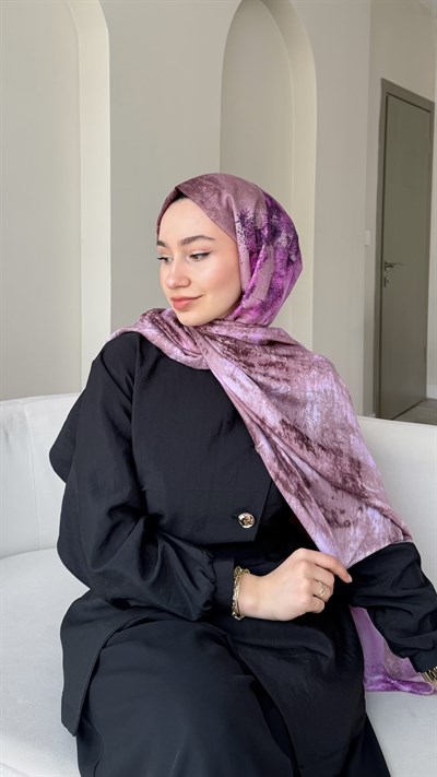 Vira Desen Dokuma Şal - Pembe