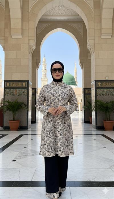 Elena Desen Pamuklu Kadın Hac ve Umre Kıyafeti