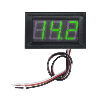 0.56 inç DC 0-100V Dijital Voltmetre Panel Tipi Yeşil Renk 3 Telli