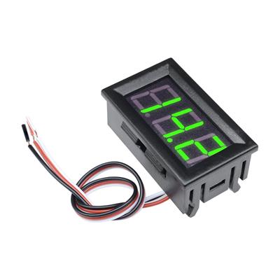 0.56 inç DC 0-30V Dijital Voltmetre Panel Tipi Yeşil Renk 3 Telli
