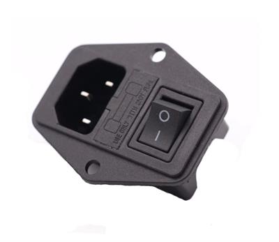 10A Kulaklı Anahtarlı Erkek Power Güç Soketi