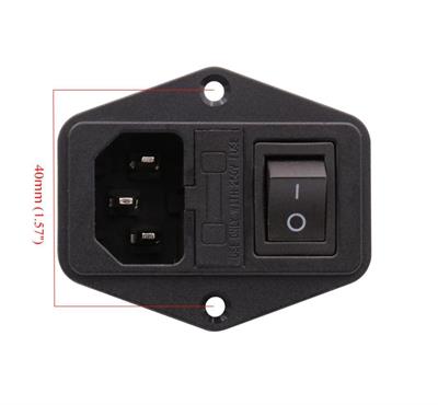 10A Kulaklı Anahtarlı Erkek Power Güç Soketi