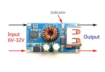 12-24v Girişli Usb Şarj Dönüştürücü