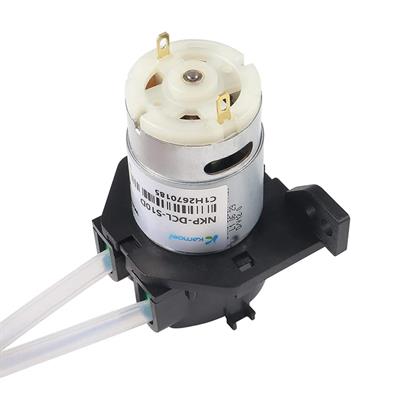 12 V Peristaltik Sıvı Pompası - Dozaj Su Pompası Silikon Tüp - NKP-DCL-S10D Siyah