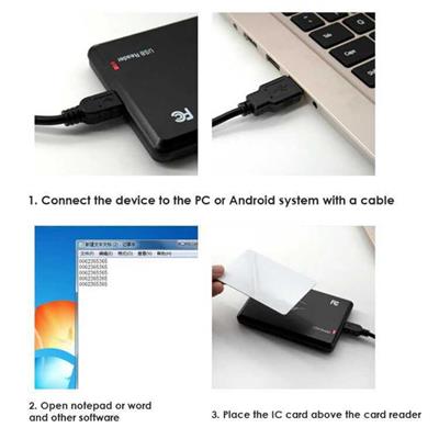 125 Khz RFID USB Kart-Etiket Okuyucu Cihaz