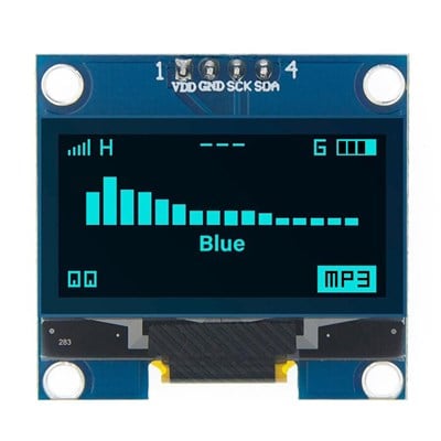 128x64 1.3 inç Oled Grafik Lcd Ekran 4 Pin(Mavi)-Drive SH1306