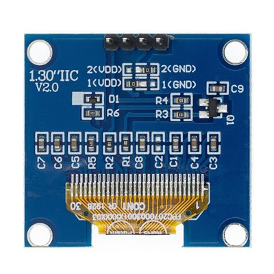 128x64 1.3 inç Oled Grafik Lcd Ekran 4 Pin(Mavi)-Drive SH1306