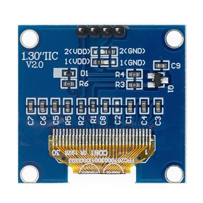 128x64 1.3 inç Oled Grafik Ekran 4 Pin Mavi-Drive SH1106