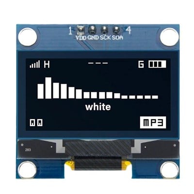 128x64 1.3 inç Oled Grafik Lcd Ekran 4 Pin(Beyaz)-Drive SH1306