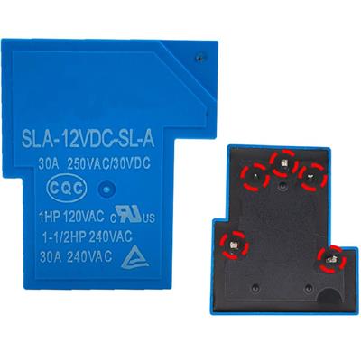 12V 30A Röle T Tip SLA-12VDC-SL-A - 5 Pin Mavi