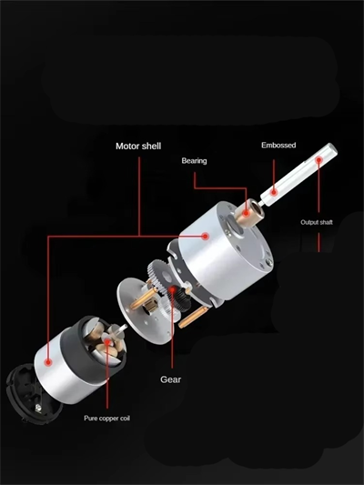 12V 35mm 200 Rpm JGB37-520 Düz Tip Redüktörlü DC Motor