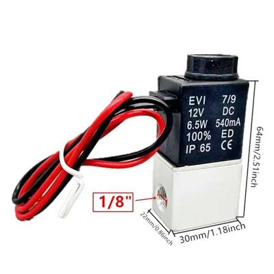 12V Solenoid Valf-2 Konumlu 3 Yönlü Pnömatik Valf Vana