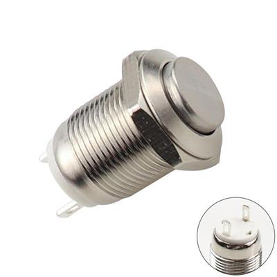 12mm Işıksız Metal Yaylı Buton 2P