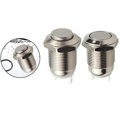 12mm Işıksız Metal Yaylı Buton 2P
